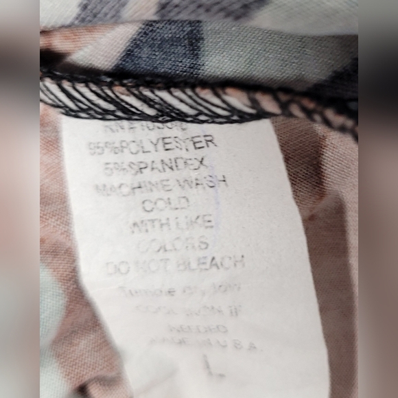 B Famous L High Low Dress Floral Flowy Racerback V Neck Stretch Fabric - Picture 5 of 5